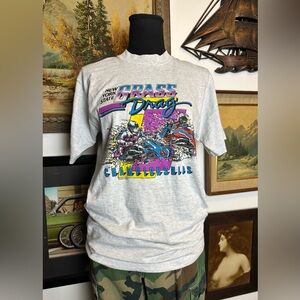 Vintage 1991 New York State GRASS DRAGS Championship Tshirt Screen Stars Size M